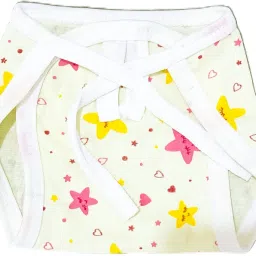 Hosiery Nappy/ Tying Knots Nappies/ Easily Washable & Reusable/0-6 Months/ 6PC-image-19