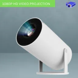 CLAIRBELL Mini HD Projector for Home 4KSupport With Built-in App Netflix/Prime/YouTubeB204 (4500 lm / 1 Speaker / Wireless / Remote Controller) Portable Projector-32
