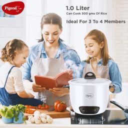 pigeon JOY SINGLE POT AUTOMATIC MULTI COOKER WARMER Electric Rice Cooker with Steaming Feature image 2