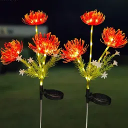 Homehop Solar Automatic LED Waterproof Lamp Red Outdoor Garden Pathway Lights for Home Smart Bulb-image-50