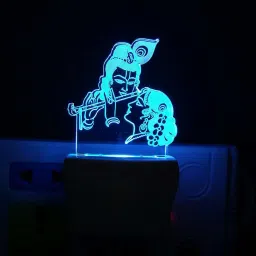 3D Illusion Radha Krishna Couple Night Lamp for Gift with Color Changing Led Light Night Lamp-image-1