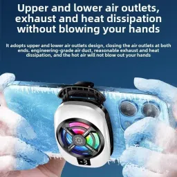 itup Turbo Cooler with Magnetic Attachment, Ice Cold Semiconductor, 3-Speed Cooling 1 Fan Ergonomic Cooling Pad with Adjustable Height image 4