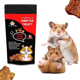 Chicken, Carrot Hamster Treat | Travel Pack | Protein Rich | Natural Detoxifier | 100% Natural Crunchy Food Snack | 30g Chicken, Vegetable Hamster Treat-12