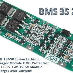 BMS 18650 Lithium Battery Protection Board (3S, 20A, 12.6V) (3S 20A BMS) Electronic Components Electronic Hobby Kit-25