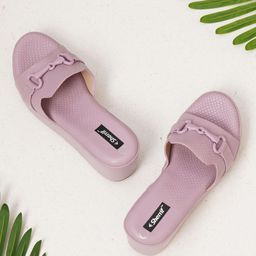Sherrif Shoes Textured Wedge Heels With Buckle-13