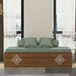 a globia creations Livo Single Bed in Exotic Teak Finish with Box Storage-picture-22