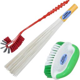 3 Cleaning Brush for Cleaning Easy to Hold, Combo CLEANER BRASH,PLastic Broom with Holder-image-20