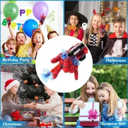 deoxy Kids Spider Web Launcher Toy Set with Heroic Web Shooting Action & Sticky Wall image 5
