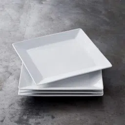 Snack Plate Salad Plate and Dessert Plate Small Square Design Multipurpose Use Quarter Plate-15
