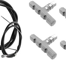 shrenik Bicycle Brake Shoes Wire Set Combo For V-Brake Power Brakes Shoes Brake Shoe-picture-0