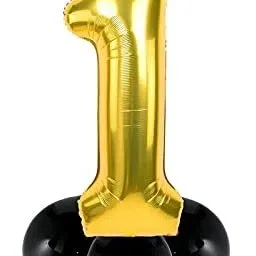 Solid Numbers 1 Shape Foil Helium Balloons For Party Decorations In Happy Birthday Balloon-80