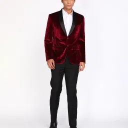 Men 2 PC Suit Solid Suit-image-75