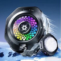 Worldwise Mobile Gaming Cooling Pad – RGB Light & Noise-Free Design 1 Fan Cooling Pad-image-30