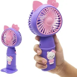 Felinar Portable Mini Hand Fan with Stand, 2 Speed Settings, USB Rechargeable Portable Mini Hand Fan with Stand USB Fan, Rechargeable Fan-17