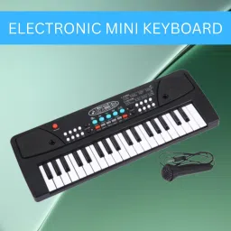 (Piano Keyboard) with Mic/37 Keys 8Rhythms, 8Tones, Portable Electronic ToyQ209 (Piano Keyboard) with Mic/37 Keys 8Rhythms, 8Tones, Portable Electronic ToyQ209 Analog Portable Keyboard-1