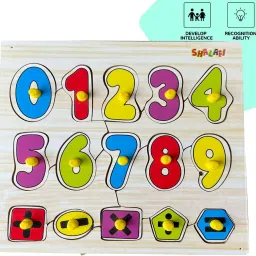 Number jigsaw Puzzle counting learning toy Board 123 matching cube Game for Kids-image-25