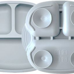 Baby Weaning plate with suction, Silicone Baby Feeding Plate BPA Free for Babies- Silicone-12
