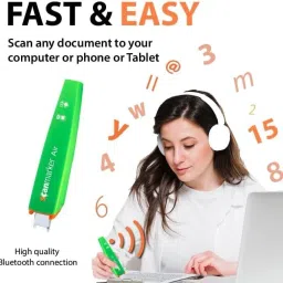 Scanmarker Air Pen Scanner - OCR Digital Highlighter and Reader - Wireless (Green Corded Portable Scanner image 5