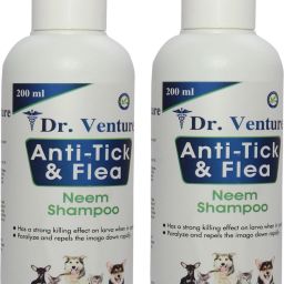 Pet Shampoo For Dogs And Cats 200 ml Pack OF 2 (400ml) Flea and Tick, Allergy Relief, Anti-itching, Anti-microbial neem Dog Shampoo-image-91