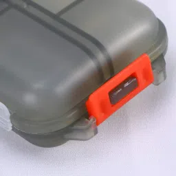 wropzo NA Double Layer Pill Organizer Pill Case with 10 Compartments Portable Mini Pill Box image 3