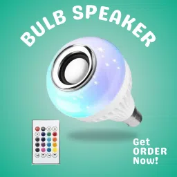 Clairbell DJ BOX LED Music Blub with RGB Light Changing In-build Bluetooth SpeakerTH85 12 W Bluetooth Home Audio Speaker-picture-0