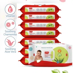 Moisturizing Soft Cleansing Baby Wet Wipes with Aloe Vera extract - Pack of 8-13