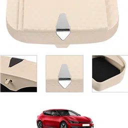 Beige Universal Car Sun Visor Sunglasses Case Holder Interior Card Storage-100 Mullti Color Car Sunglass Clip Holder-image-79