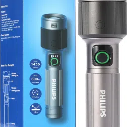 Aircraft Aluminium Alloy, Zoom LED Flashlight – 1450 lm, 2200mAh, SFL2101/56 Torch-18