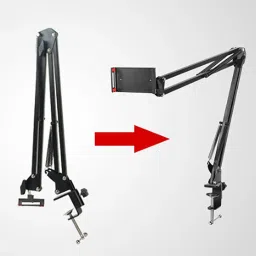 Casa Tech Overhead Tripod Camera Stand 360° Mobile Holder -Kit for Ytube ,Sketch Videos Tripod, Tripod Clamp, Tripod Bracket, Tripod Ball Head image 2