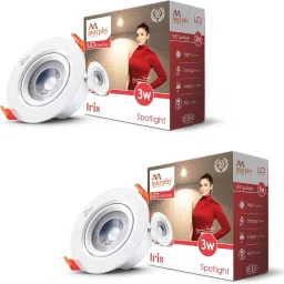 LED 3W IRIS JUNCTION BOX (Cool White, Pack of 2) Recessed Ceiling Lamp-21