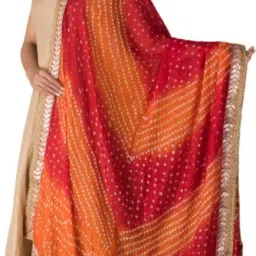 Art Silk Printed Multicolor Women Dupatta-image-96