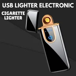 USB Cigarette Lighter for Smoking Windproof Slim Lighter with Fingerprint I323 Pocket Lighter-picture-38