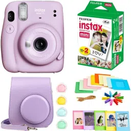 FUJIFILM Instax Mini 11 Instax Mini 11 Purple with 10x2 Film + Hanging Frames + Plastic Frames + Case + Close Up Filters Instant Camera-28