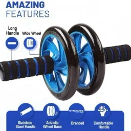 shopeleven Dual Wheel AB Roller - for Core Abdominal Workouts and Belly Fat Burner Ab Exerciser image 4