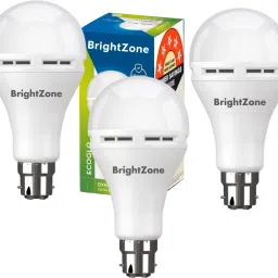 Pack of 3-Rechargeable 12W LED Bulb for Power Cuts 4 hrs Bulb Emergency Light-image-11