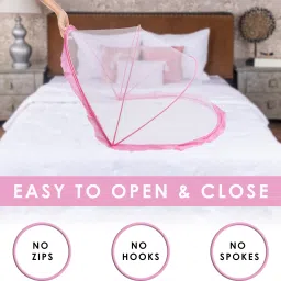 tony stark Polyester Infants Washable Baby mosquito net Pink Mosquito Net image 2