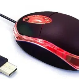 Techgets Wired Mini Optical Mouse Computer Mouse with USB for Laptop PC Desktop Wired Ambidextrous Optical Gaming Mouse image 2