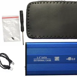 Frackson Blue External portable Sata Casing case Usb 2.0 2.5" inch Hard Disk Enclosure WD Sony Lenovo Toshiba Seagate Transcend 2.5 inch Hard Disk Enclosure-15
