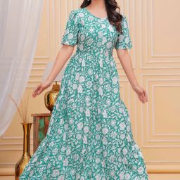 Printed Viscose Rayon Stitched Anarkali Gown-image-82