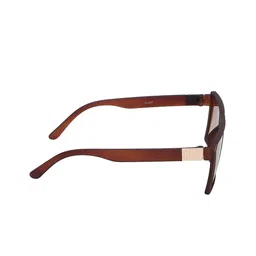 ALIGATORR Unisex Brown Lens & Black Square Sunglasses with UV Protected Lens image 4