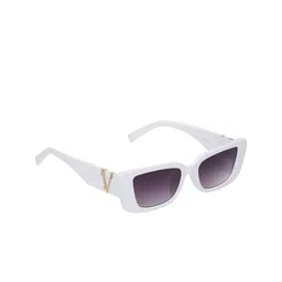 ALIGATORR Unisex Grey Lens & White Square Sunglasses with UV Protected Lens-9