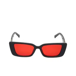 ALIGATORR Unisex Red Lens & Black Rectangle Sunglasses with UV Protected Lens image 5