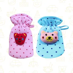 Soft Hosiery Dark Dotted Print Baby Feeding Bottle Cover, Suitable for 60-125ML-image-75