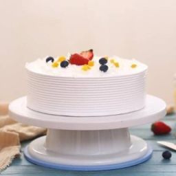 NEW CAKE STAND TABLE with Cake Decorating Revolving Turntable and White divinext Round Rotating Revolving Cake Sugarcraft Turntable Decorating Stand Platform cake table Cake Pie Server (Multicolor).. Plastic Cake Server-4
