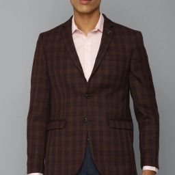 Men Checkered Single Breasted Casual Blazer-image-35