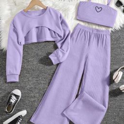 Women Cotton Blend Crop Top Palazzo Set-image-76