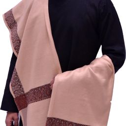 Indian shawl Wool Solid Men Shawl-image-40