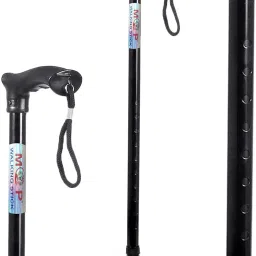 Black Quadripod height Adjustable Aluminium Four Legged Walking Stick 4 Leg Walking Stick-11