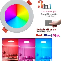 mnlight 9 watt down Light 3-1 Mini Indora Light pack of 8 ( multi color) Ceiling Light Ceiling Lamp image 2