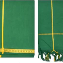 Pen Tex Temple Wear Dhoti with Towel Solid Men Dhoti-image-18